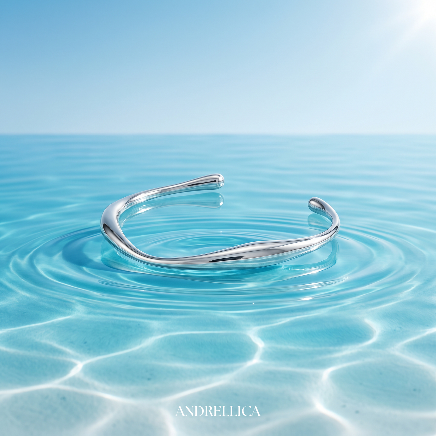Irregular Cuff White Gold