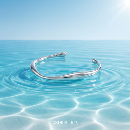Irregular Cuff White Gold